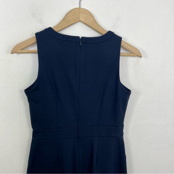 J by J Crew Navy Ponte Work Sleeveless Sheath Dress 0 - Picture 5 of 10